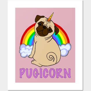Pugicorn Posters and Art